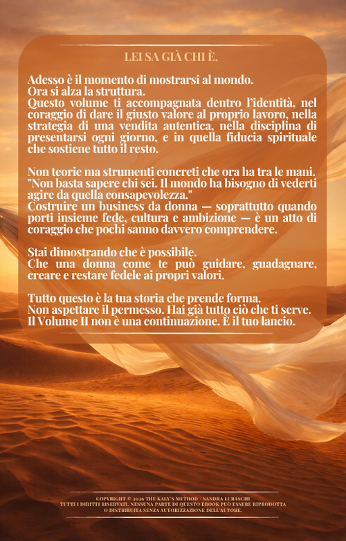 IL LUSSO DI RINASCERE VOL.II  NON TI MANCA NULLA.DEVI SOLO INIZIARE